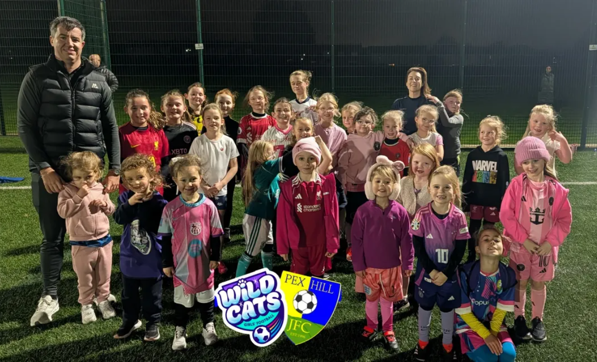 Pex Hill Wildcats girls football session